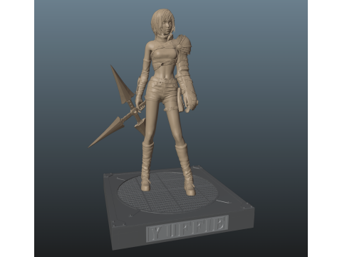 Final Fantasy VII Yuffie Kisaragi Modelo de Impressão 3D