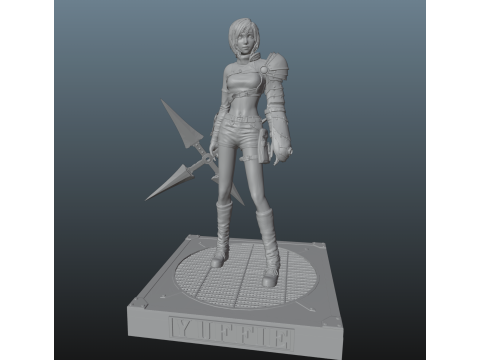 Final Fantasy VII Yuffie Kisaragi Modelo de Impressão 3D