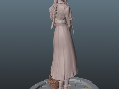 Final Fantasy VII Aerith 3D 프린트 모델