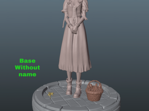 Final Fantasy VII Aerith 3D 프린트 모델