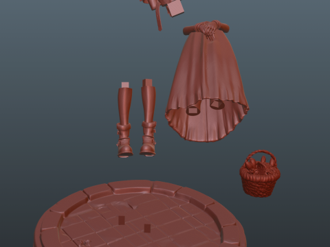 Final Fantasy VII Aerith 3D 프린트 모델