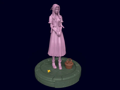 Final Fantasy VII Aerith 3D Print Model
