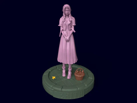 Final Fantasy VII Aerith 3D Print Model