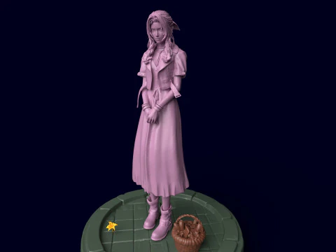 Final Fantasy VII Aerith 3D Print Model