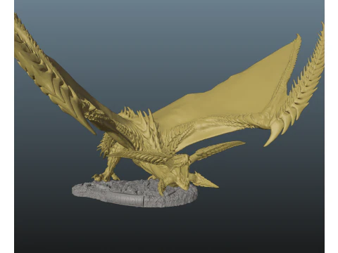 Monster Hunter Wilds Rey Dau 3D Print Model