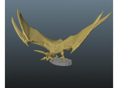 Monster Hunter Wilds Rey Dau 3D Print Model