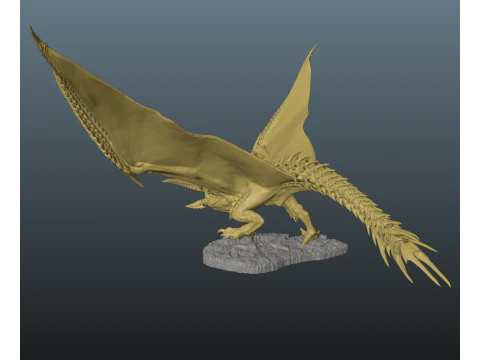 Monster Hunter Wilds Rey Dau 3D Print Model