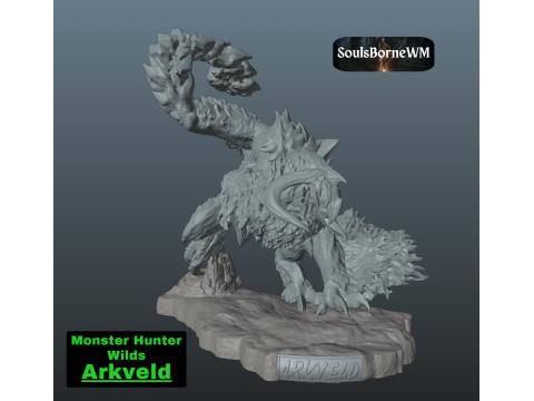 Monster Hunter Wilds Arkveld 3D Print Model