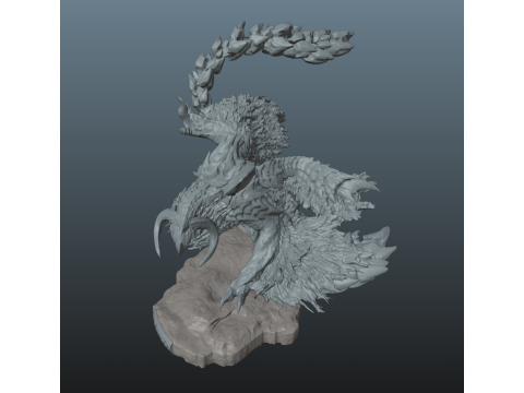 Monster Hunter Wilds Arkveld Model do druku 3D