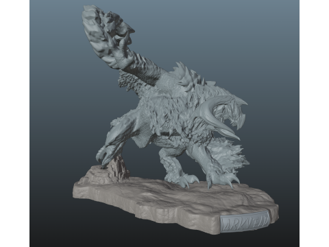 Monster Hunter Wilds Arkveld Model do druku 3D