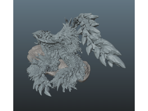 Monster Hunter Wilds Arkveld Model do druku 3D