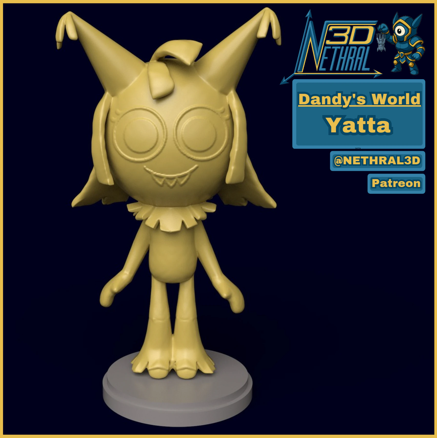 Dandys D&uuml;nya Yatta 3D Baskı Modeli .c4d .max .obj .3ds .fbx .stl .blend 