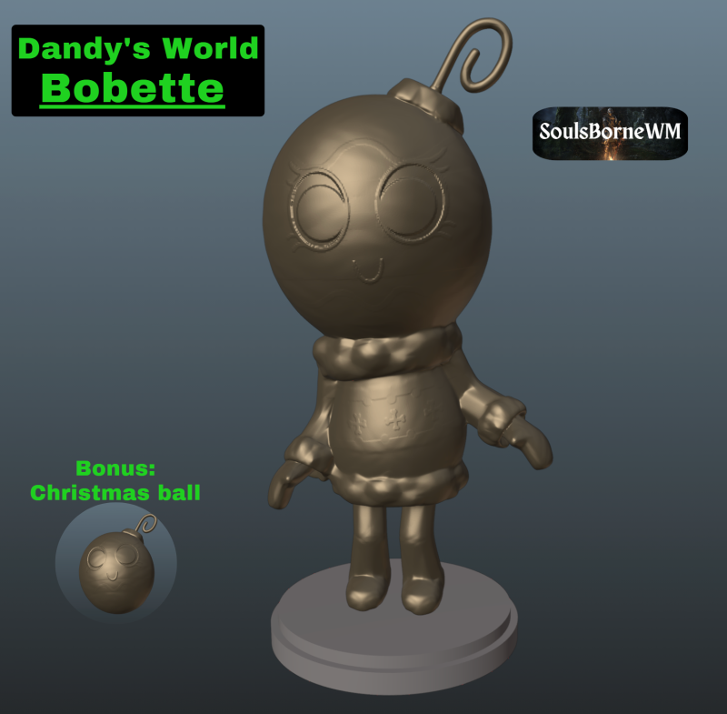 Dandys World Bobette Modelo de Impressão 3D .c4d .max .obj .3ds .fbx .stl .blend