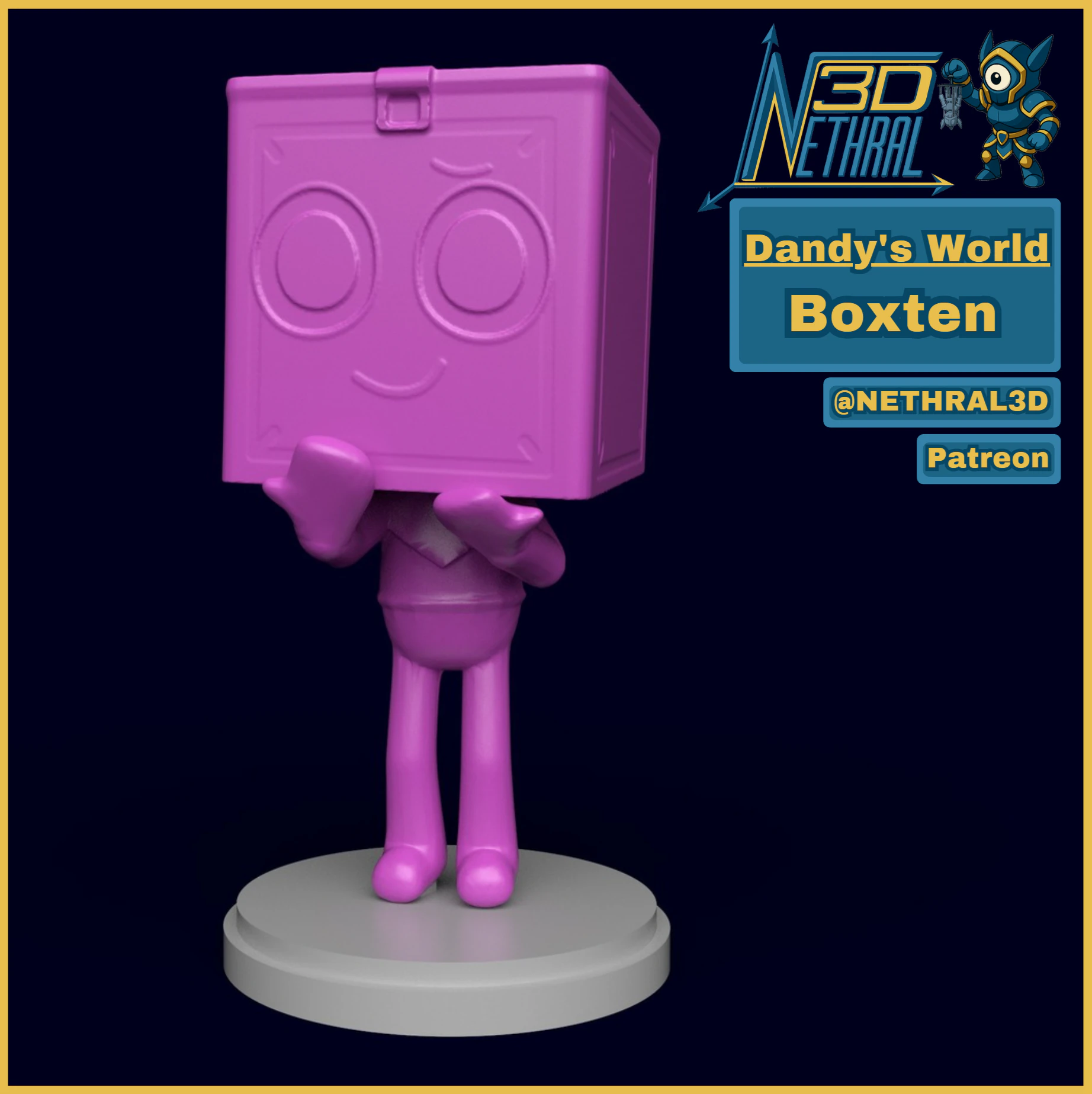Dandys World Boxten 3D Print Model .c4d .max .obj .3ds .fbx .stl .blend 
