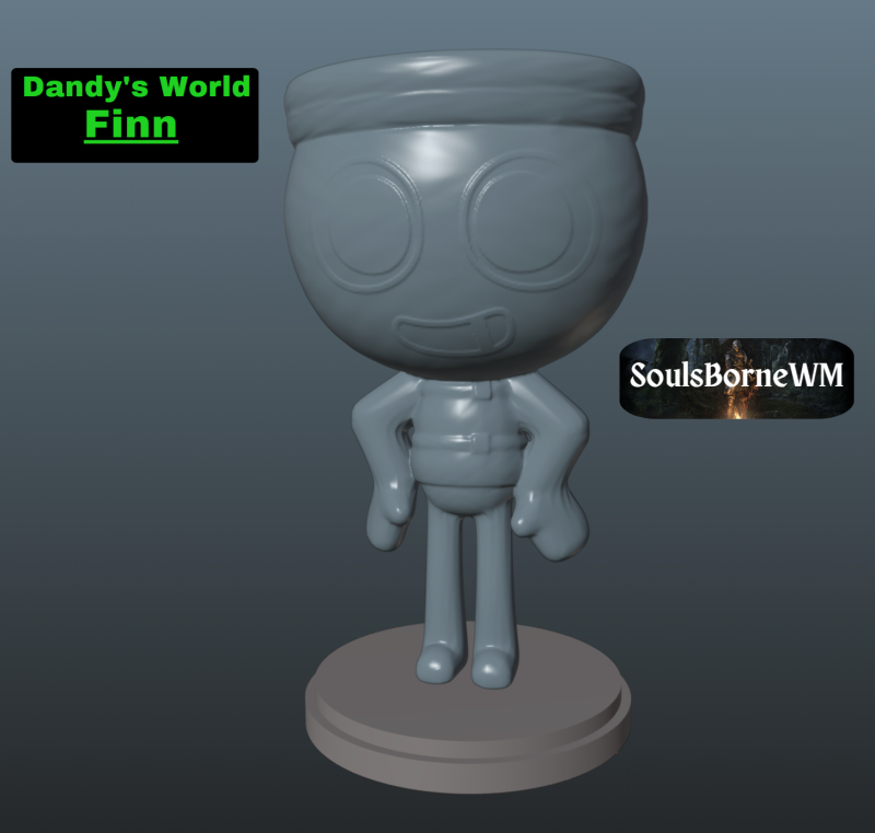 Dandys World Finn 3D प्रिंट मॉडल .c4d .max .obj .3ds .fbx .stl .blend 