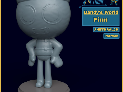 Dandy's World Finn 3D Baskı Modeli