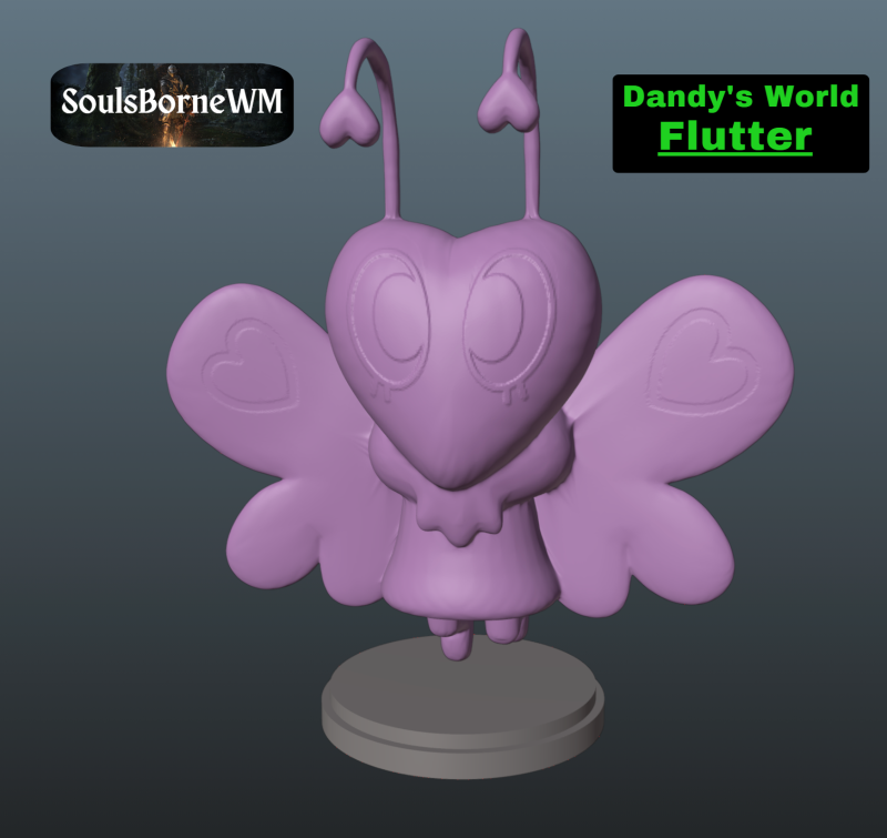 Dandys World Flutter Model do druku 3D .c4d .max .obj .3ds .fbx .stl .blend