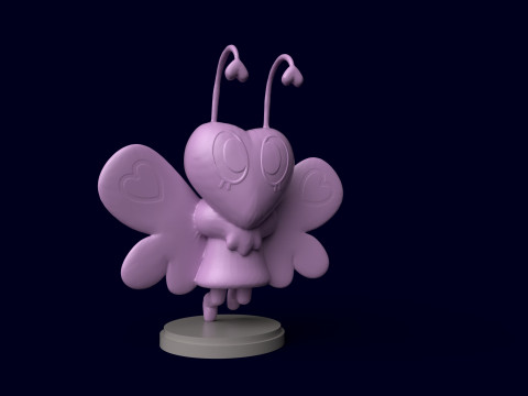 Dandys Weltflattern 3D Druckmodell