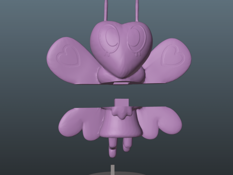 Dandys Weltflattern 3D Druckmodell