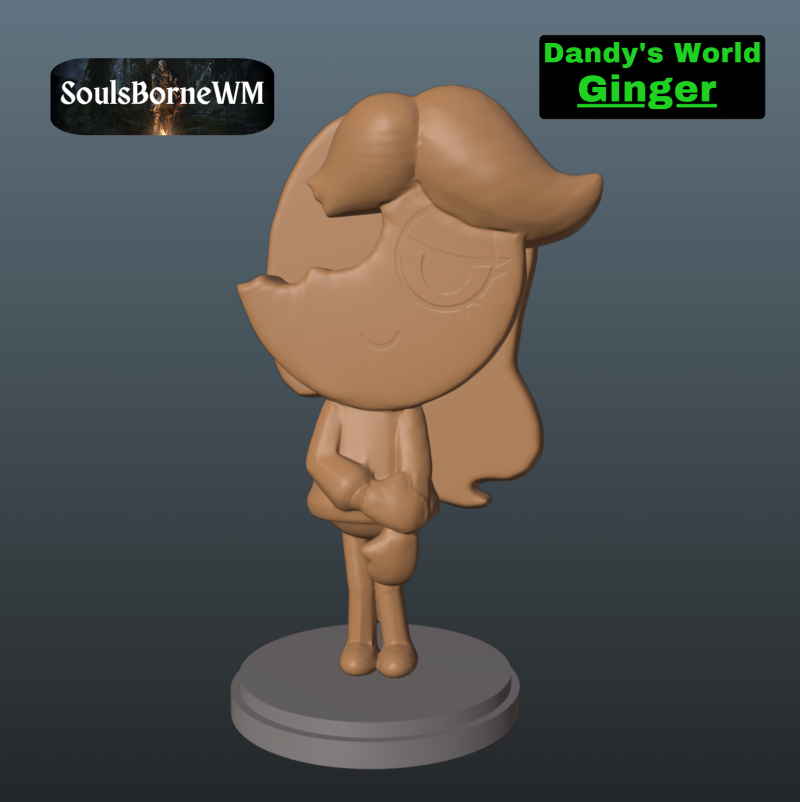 Dandys World Ginger Modelo de Impressão 3D .c4d .max .obj .3ds .fbx .stl .blend