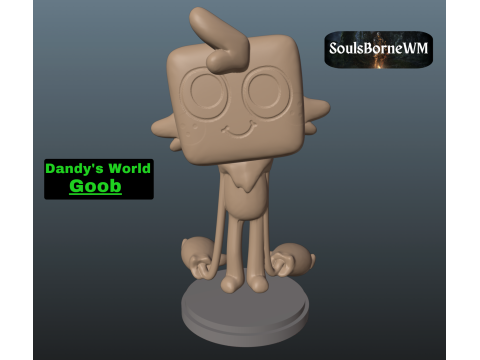 Dandys World Goob 3Dプリントモデル