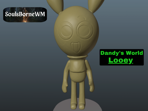 Dandys World Looey 3Dプリントモデル