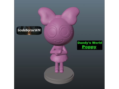 Dandys World Poppy 3D Print Model