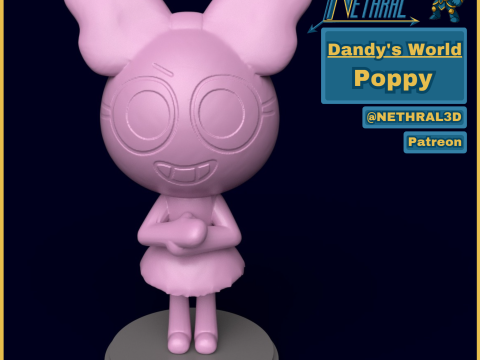 Poppy Dunia Dandy Model Cetak 3D