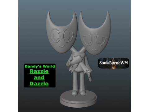 Dandys World Razzle and Dazzle 3Dプリントモデル