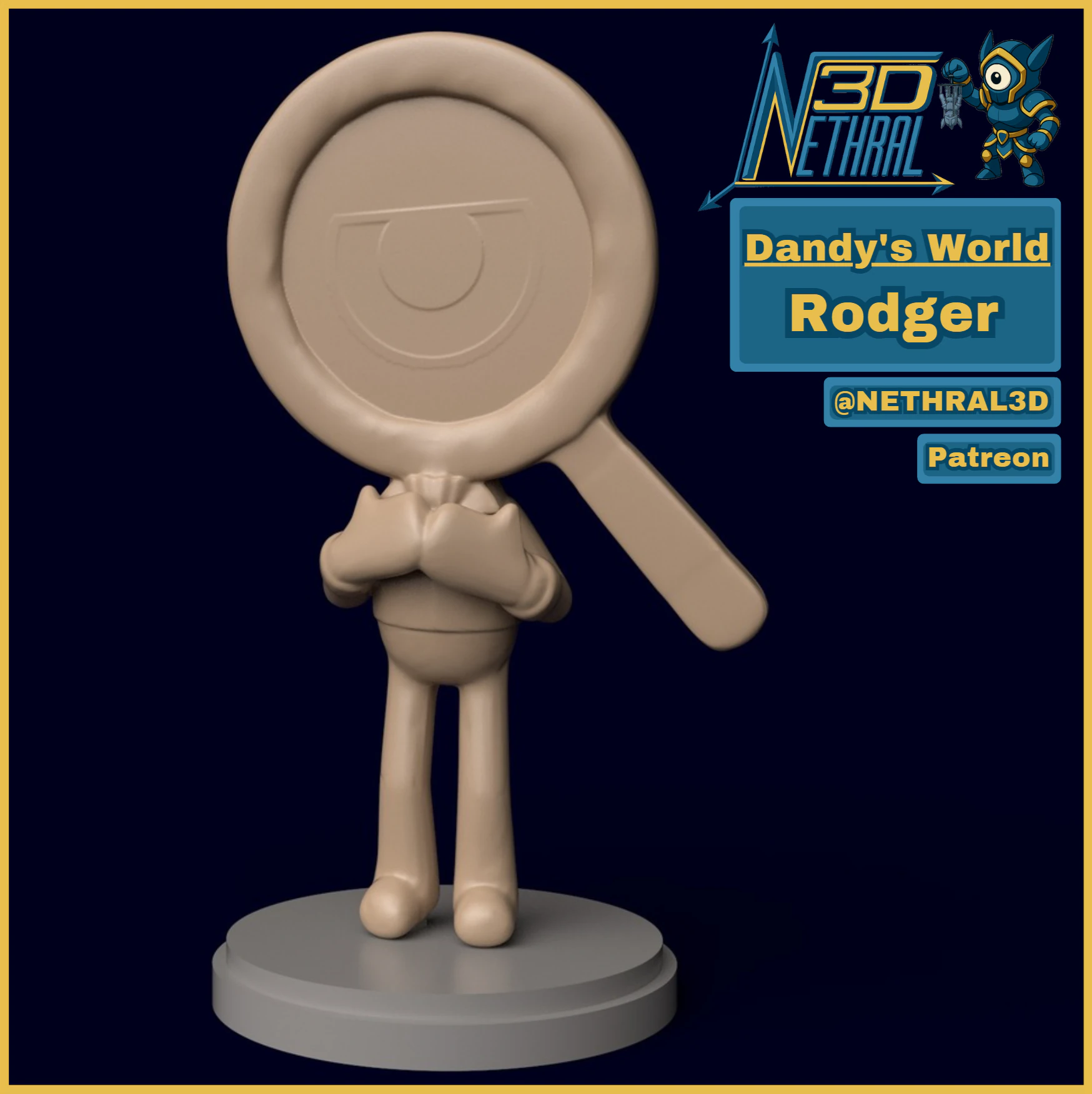 Dandy's World Rodger Modelo de impresión 3D .c4d .max .obj .3ds .fbx .stl .blend 