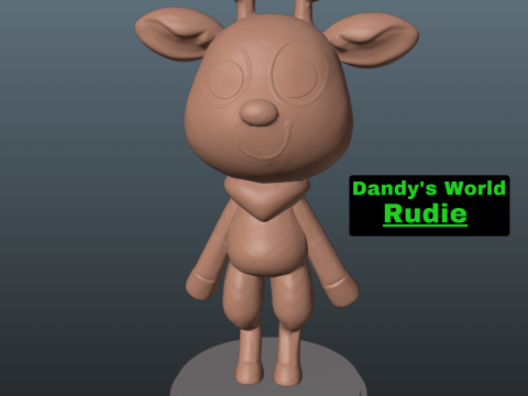 Dandys World Rudie 3Dプリントモデル