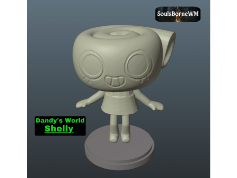 Dandys World Shelly 3Dプリントモデル