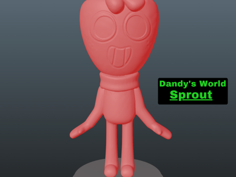 Dandys World Sprout 3Dプリントモデル