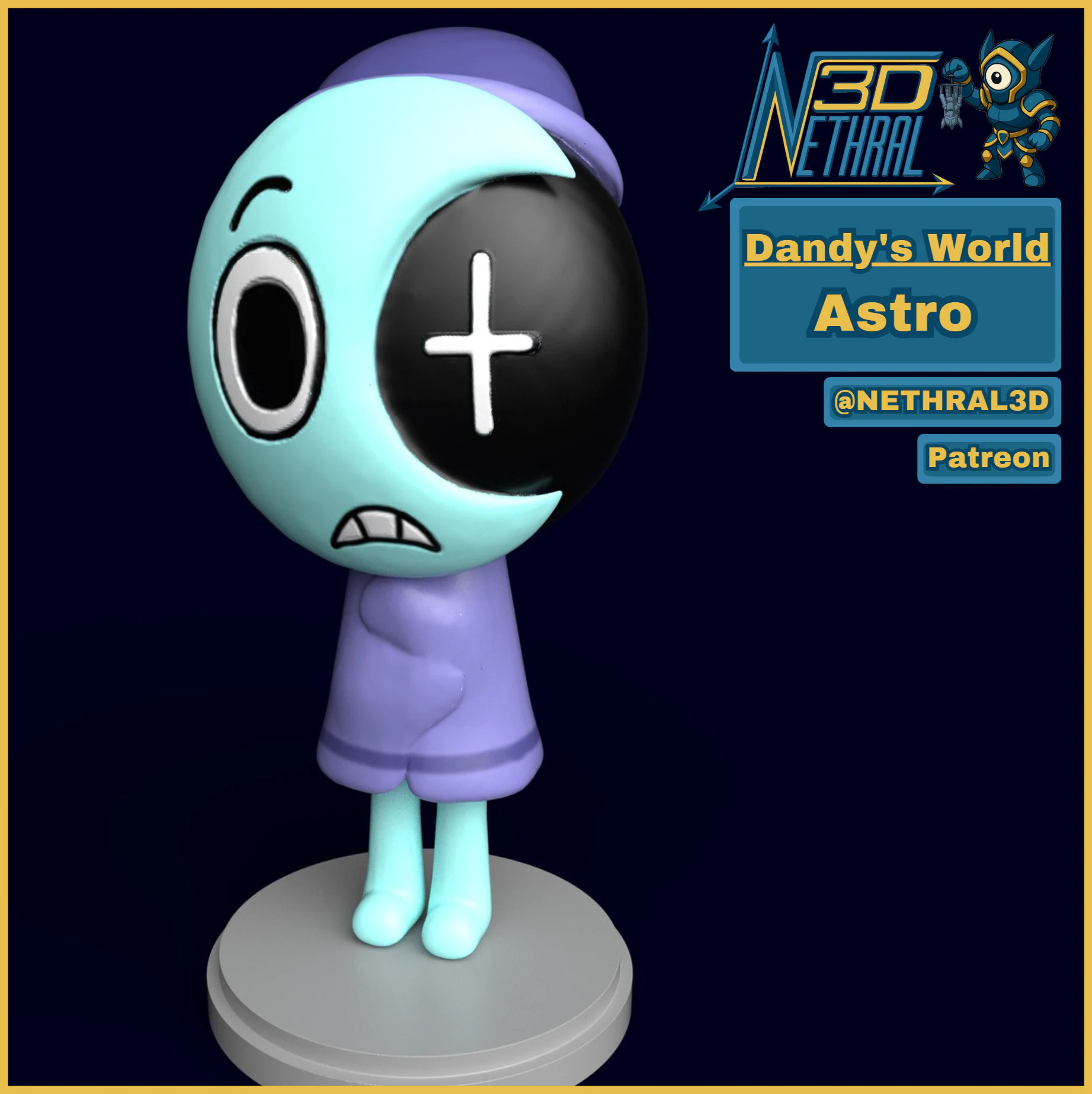 Dandys World Astro 3D Print Model .c4d .max .obj .3ds .fbx .stl .blend 