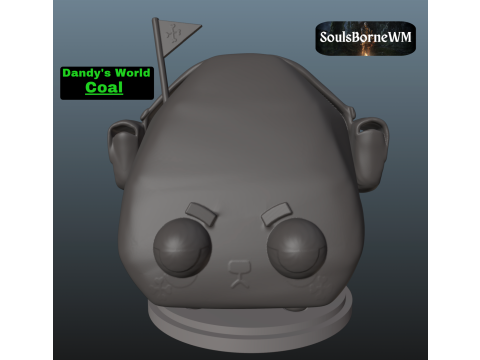 Dandys World Coal 3Dプリントモデル