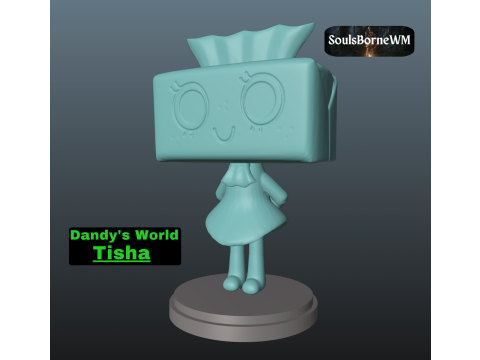 Dandys World Tisha 3Dプリントモデル