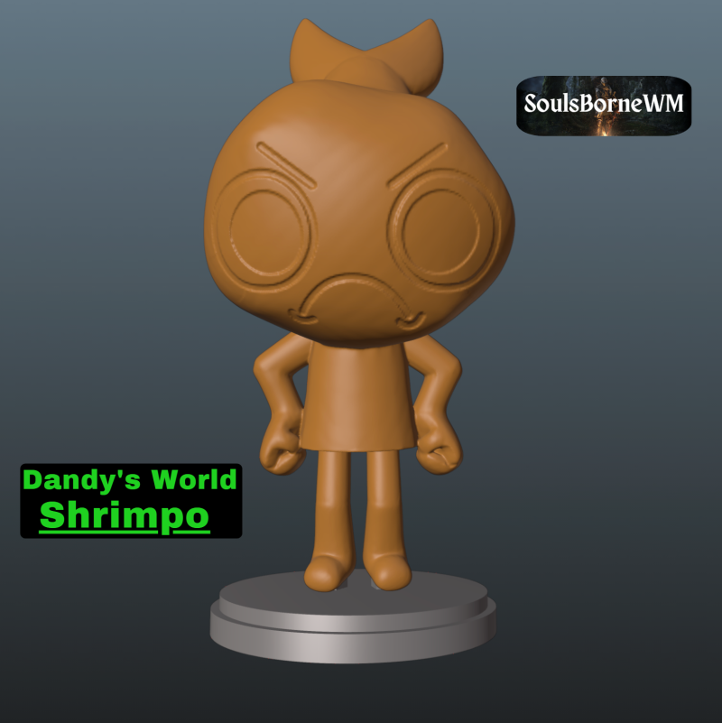 Dandys World Shrimpo Modelo de impresión 3D .c4d .max .obj .3ds .fbx .stl .blend
