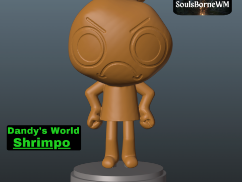 Dandys World Shrimpo 3Dプリントモデル