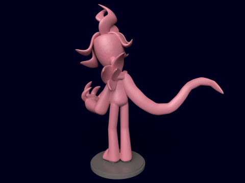Dandy World gedraaide spruit 3D printmodel