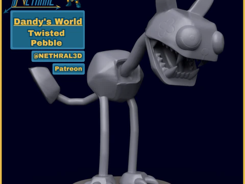 Ciottolo contorto del mondo di Dandy Modello di stampa 3D