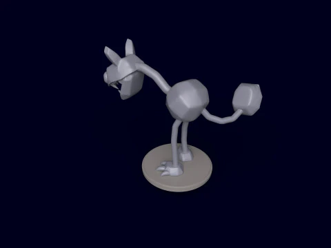Dandys World Twisted Pebble 3D Print Model