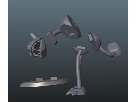 Dandys World Twisted Pebble 3D Print Model