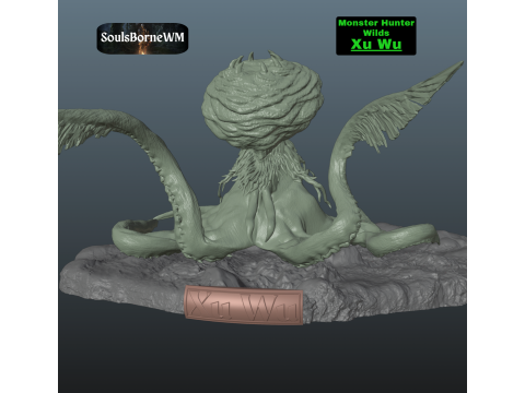 Monster Hunter Wilds Xu Wu 3D Print Model