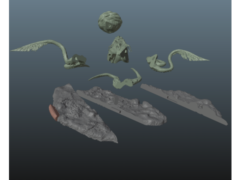 Monster Hunter Wilds Xu Wu 3D-printmodel