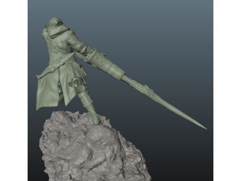 Monster Hunter Wilds Hunter Modello di stampa 3D