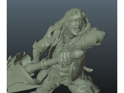 Monster Hunter Wilds Hunter Modello di stampa 3D