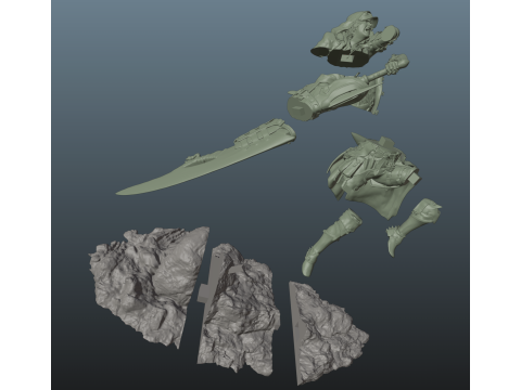 Monster Hunter Wilds Hunter Modello di stampa 3D