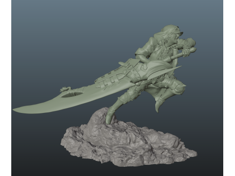 Monster Hunter Wilds Hunter Modello di stampa 3D