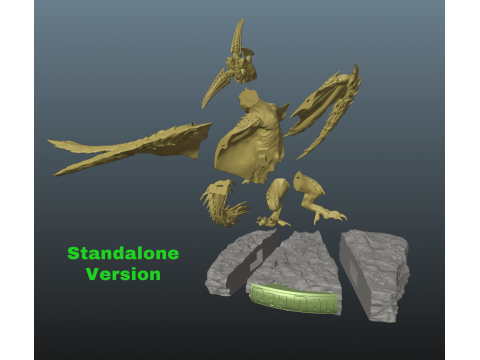 Monster Hunter Wilds Rey Dau vs Hunter Modèles 3D en vedette