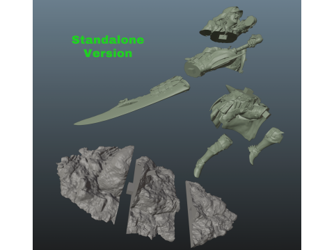 Monster Hunter Wilds Rey Dau vs Hunter Modèles 3D en vedette